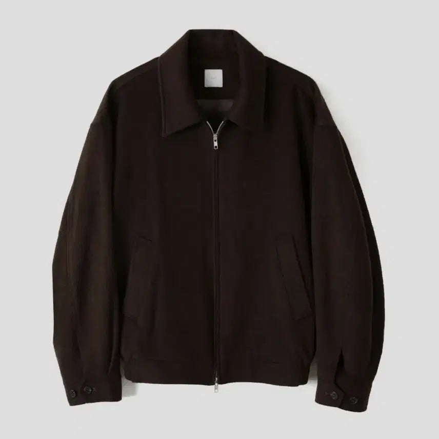 [BUNJANG] ASP Cashmere Wool Blouson - Brown / 애습 asp 캐시미어 울 블루종 - 브라운
