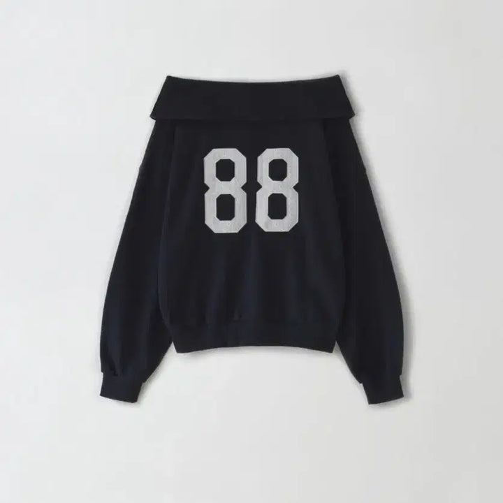 [BUNJANG] Sober Shop Navy Off MTM Off Shoulder Sweatshirt / 소버샵 Navy Off Mtm 네이비 넘버링 오프숄더 오프 맨투맨 88