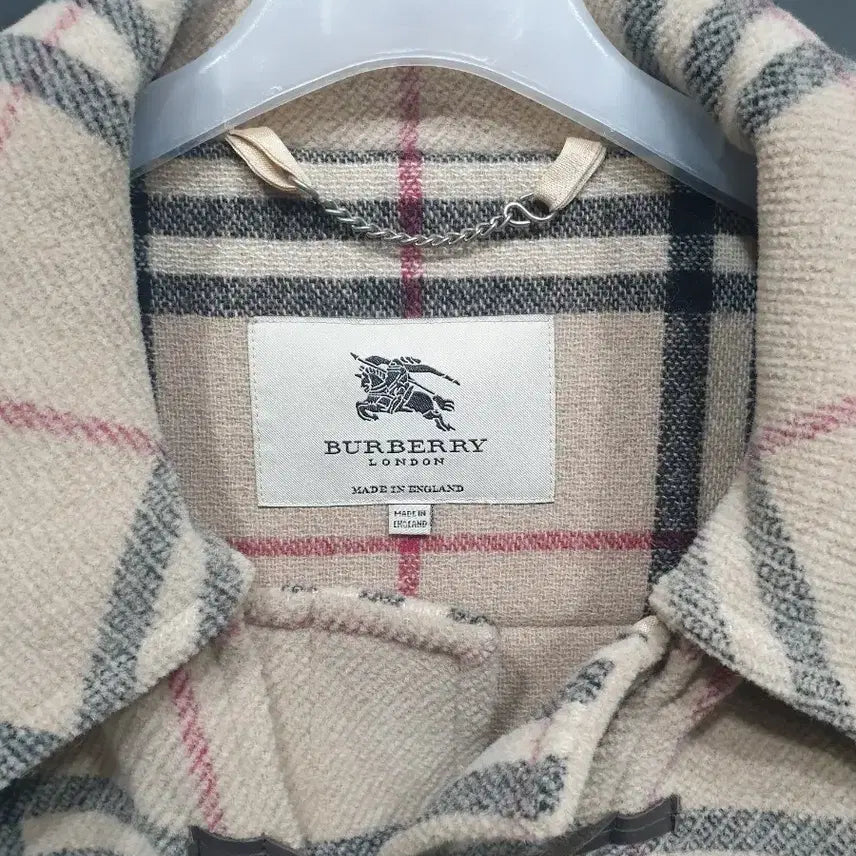 [BUNJANG] Burberry Nova Check Wool Duffle Coat / 버버리 노바 체크 후드 더플 코트 48