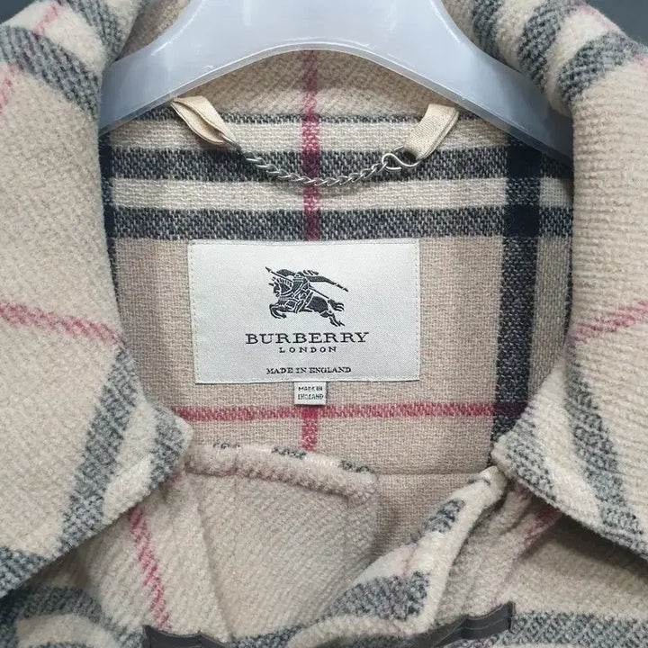[BUNJANG] Burberry Nova Check Wool Duffle Coat / 버버리 노바 체크 후드 더플 코트 48