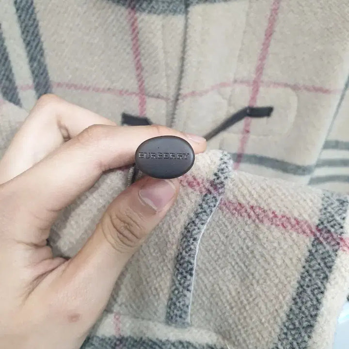 [BUNJANG] Burberry Nova Check Wool Duffle Coat / 버버리 노바 체크 후드 더플 코트 48