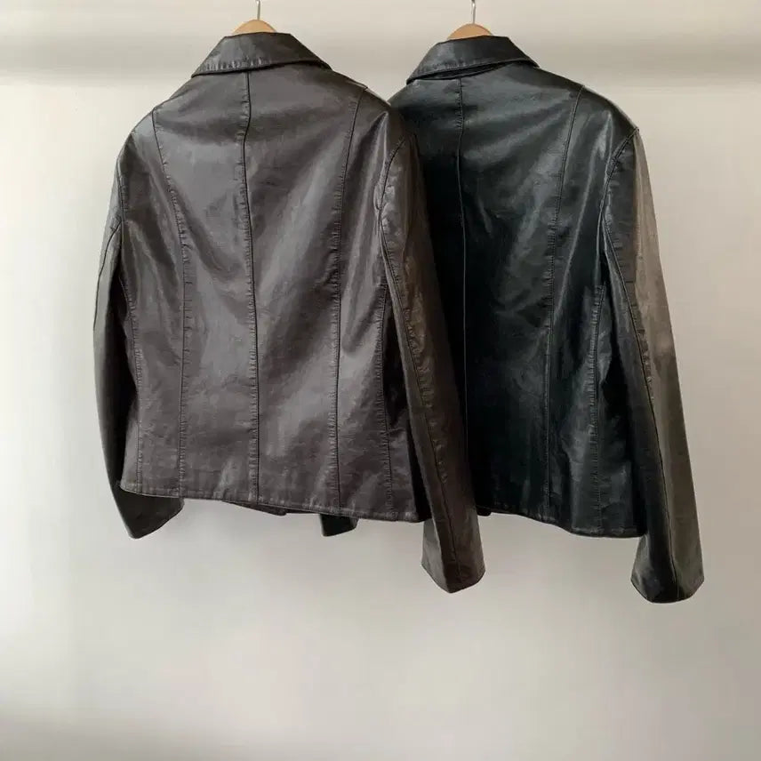 [BUNJANG] Anderson Leather Jacket / 언더슨 가죽자켓(새상품)