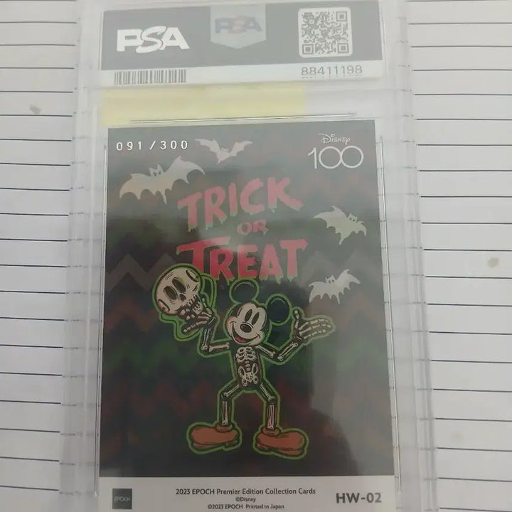 [BUNJANG] Epoch Disney100 Mickey Mouse Halloween Card PSA 10 Limited Edition 300 / 에포크 디즈니100 미키마우스 할로윈 카드 psa10 300한정