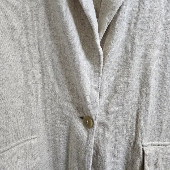 [BUNJANG] ZARA Linen Cotton Blend Blazer / 자라 린넨 면 혼방 블레이저 아이보리