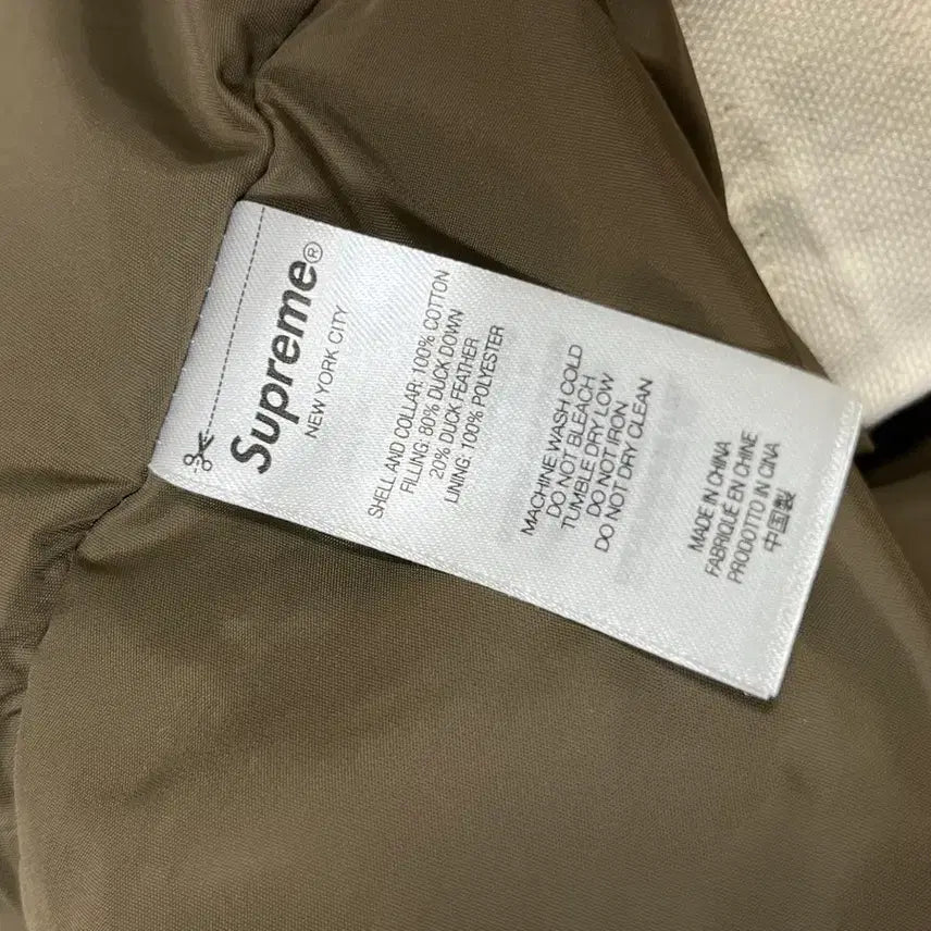 [BUNJANG] Supreme x Schott Down Jacket L / Supreme x Schott 다운 자켓 L