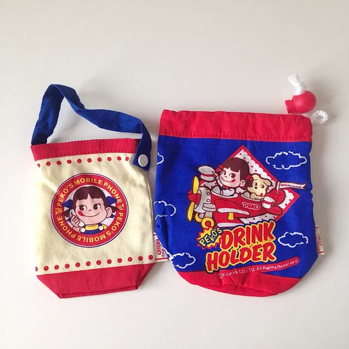 [BUNJANG] Peko Chan Phone Pouch Bundle Set / 고전 페코짱 핸드폰 파우치 2종 세트 일괄 처분