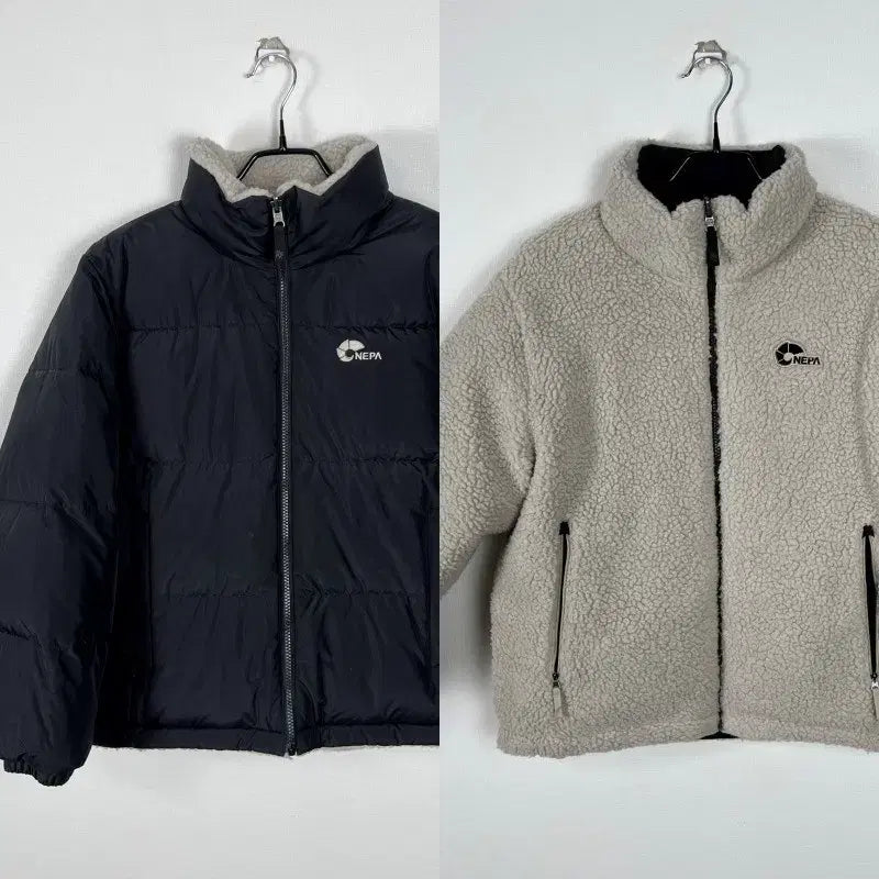 [BUNJANG] Nepa Reversible Goose Down Padded Jacket (M) / 네파/양면 구스 다운 뽀글이 패딩 점퍼 공용M/라덴