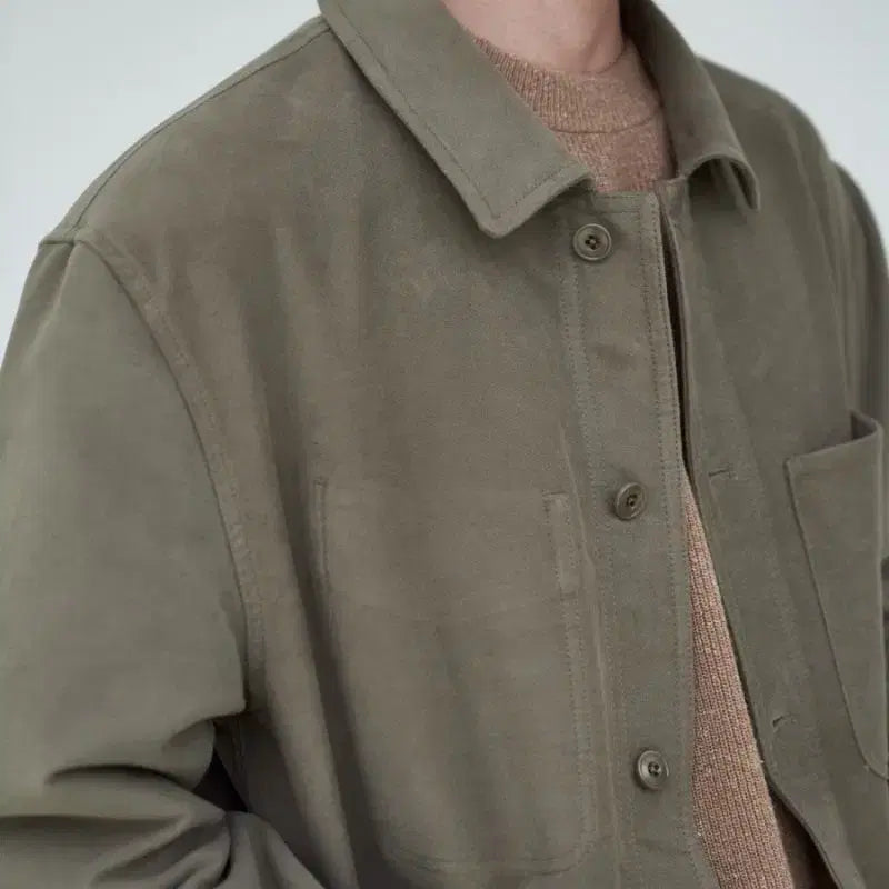 [BUNJANG] Pottery Dark Rubbed Work Jacket - Size 2 / 포터리 몰스킨 워크 자켓 -다크러벳 2사이즈