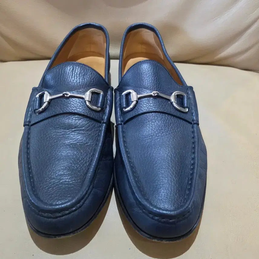 [BUNJANG] Gucci Men's Loafers Navy Size 10 / 구찌 남성 로퍼 네이비 사이즈 10