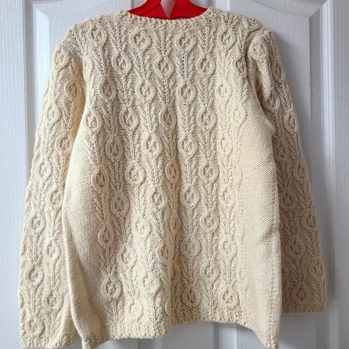 [BUNJANG] Ivory Cable Knit Sweater / 아이보리 케이블 니트 스웨터