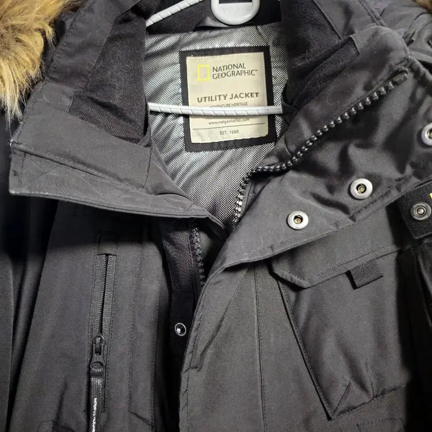 [BUNJANG] National Geographic Taruga Duck Down Padded Jacket (S) - Black / [빵빵함 상태좋음] 내셔널지오그래픽 덕다운 패딩 타루가 S 블랙