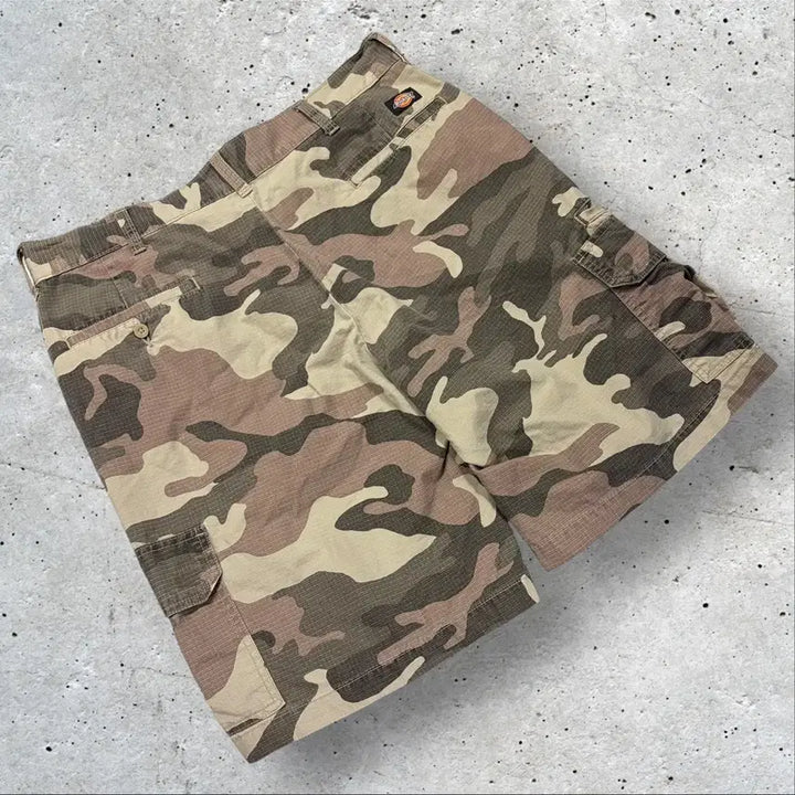 [BUNJANG] Dickies Cargo Shorts Military Camo Pattern Pants / [36] 디키즈 카고 반바지 밀리터리 카모 패턴 팬츠 C840