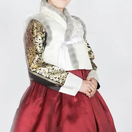 [BUNJANG] Bidanbim Hanbok Vest / 비단빔 한복 조끼 배자 새상품수준