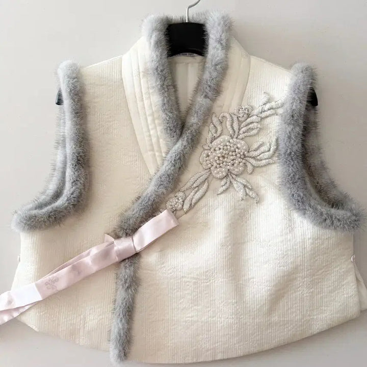 [BUNJANG] Bidanbim Hanbok Vest / 비단빔 한복 조끼 배자 새상품수준