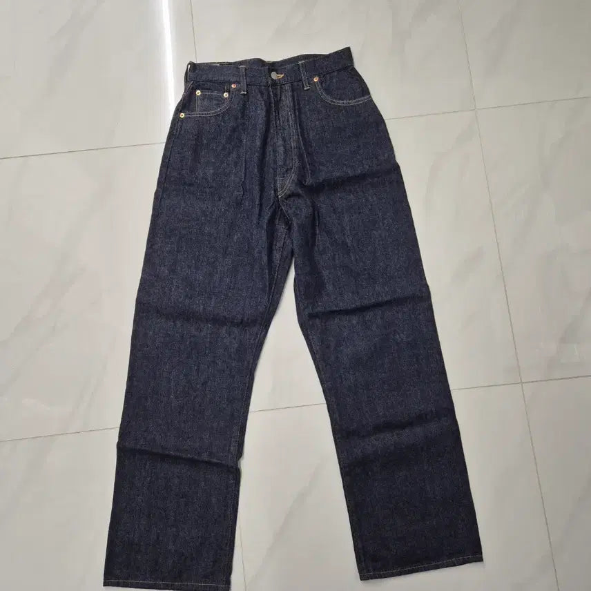 [BUNJANG] Urbanic 30 Marilyn Indigo Denim Pants / 얼바닉30 마릴린 인디고 데님 팬츠 (새상품)