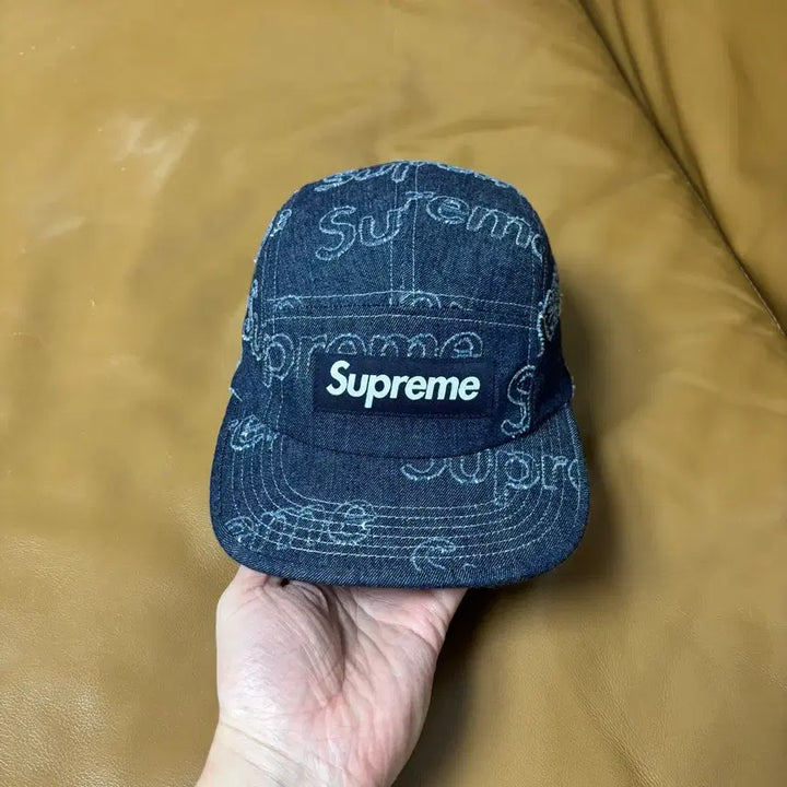 [BUNJANG] Supreme Camp Cap Denim Hat / 슈프림 캠프캡 모자 박스로고 데님
