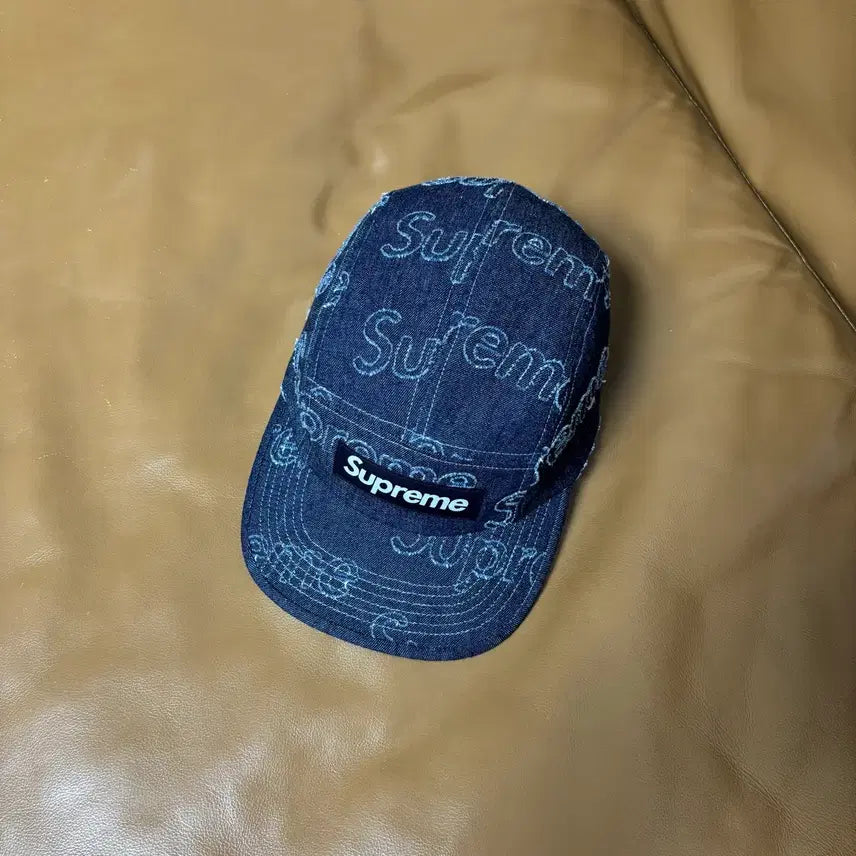 [BUNJANG] Supreme Camp Cap Denim Hat / 슈프림 캠프캡 모자 박스로고 데님