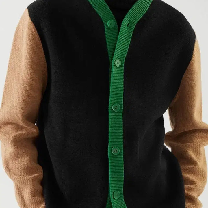 [BUNJANG] COS Color Block Cardigan / COS 컬러 블록 가디건