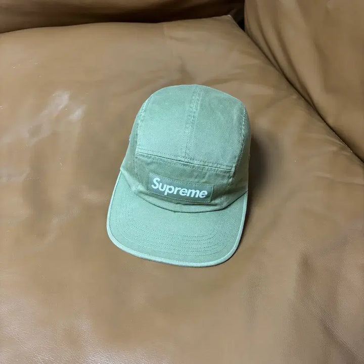 [BUNJANG] Supreme Camp Cap Washed Chino Olive Hat / 슈프림 캠프캡 모자 박스로고 24ss 워시드 치노 올리브
