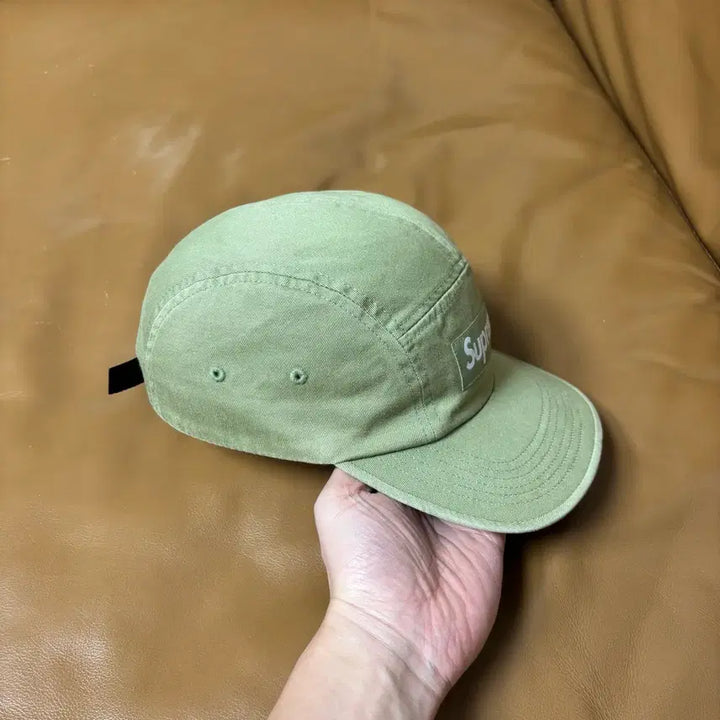 [BUNJANG] Supreme Camp Cap Washed Chino Olive Hat / 슈프림 캠프캡 모자 박스로고 24ss 워시드 치노 올리브