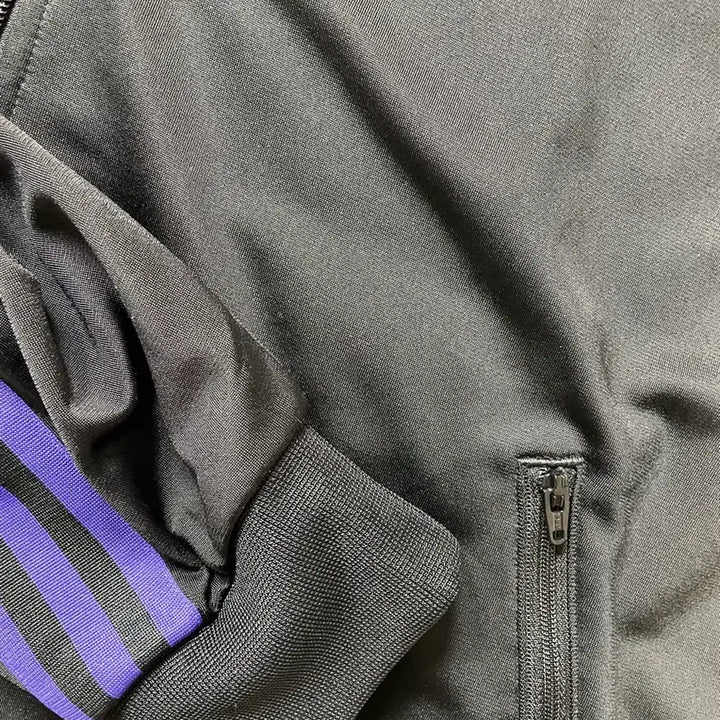 [BUNJANG] Adidas Black/Purple Tri-Stripe Track Top / 아디다스 블랙/보라색 삼선 트랙탑