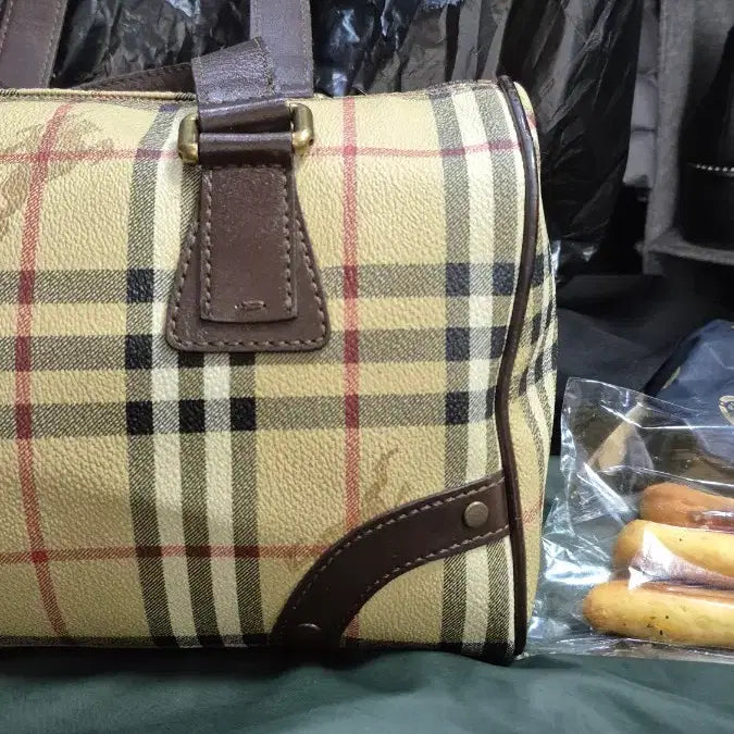 [BUNJANG] Burberry Check Pattern Tote Bag / 버버리   체크 패턴   토트백