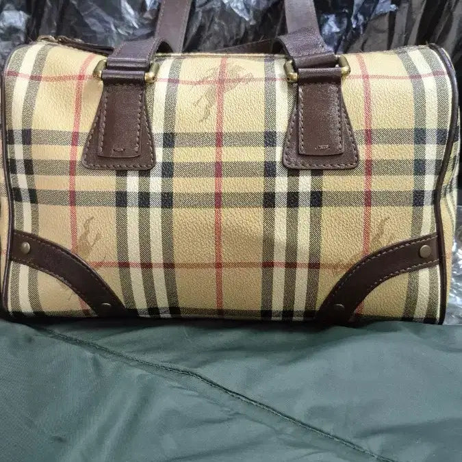 [BUNJANG] Burberry Check Pattern Tote Bag / 버버리   체크 패턴   토트백