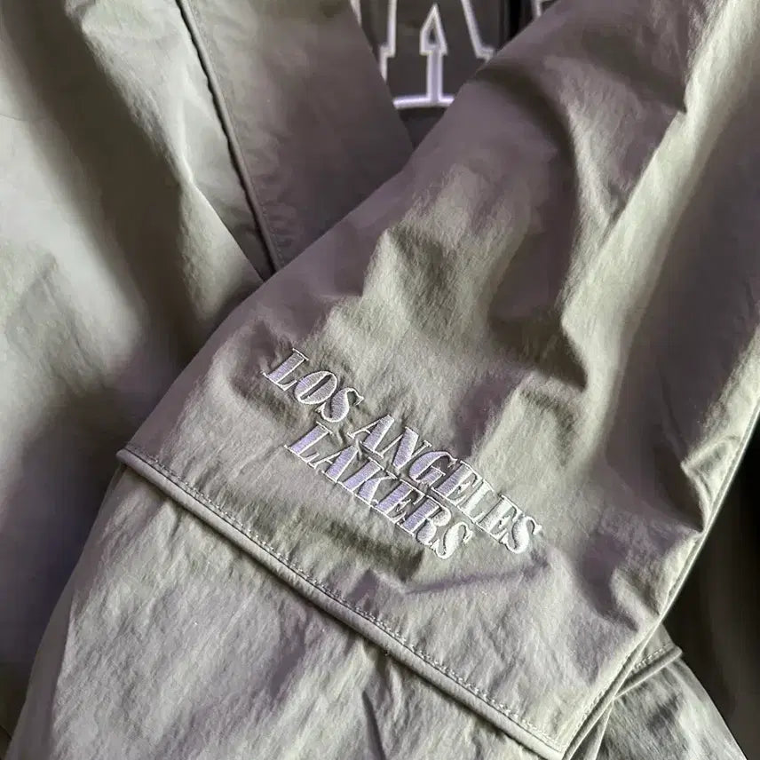 [BUNJANG] NBA Padded Bomber Jacket Dark Gray XXL / (새상품) NBA 패디드 봄버 점퍼 다크 그레이 XXL