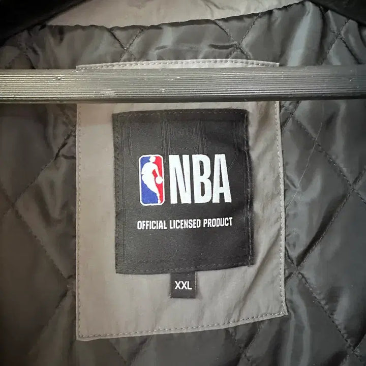 [BUNJANG] NBA Padded Bomber Jacket Dark Gray XXL / (새상품) NBA 패디드 봄버 점퍼 다크 그레이 XXL
