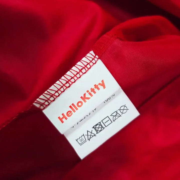 [BUNJANG] Kitty Red Polyester Unlined Coach Jacket / 키티 레드 폴리에스터 언라이닝 코치 재킷