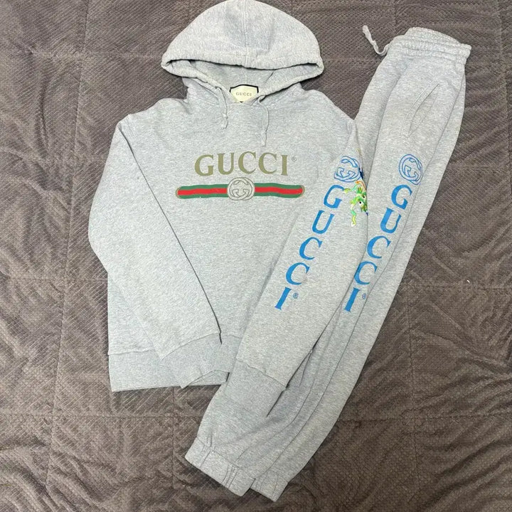 [BUNJANG] Gucci Dragon Embroidery Training Set S/XS / 구찌 드래곤 자수 트레이닝 셋업 s사이즈
