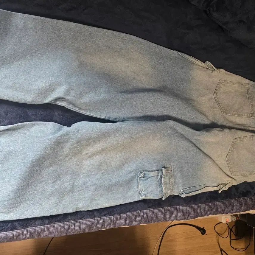 [BUNJANG] ZARA Utility Cargo Jeans - Blue / [38] 자라 유틸리티 카고 진 블루