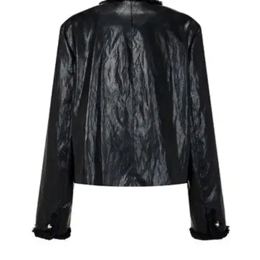 [BUNJANG] VOV Tweed Trim Double Leather Jacket / [새상품]보브(VOV ) 트위드 트림 더블 레더 자켓