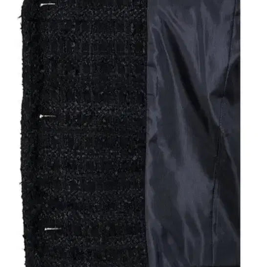 [BUNJANG] VOV Tweed Trim Double Leather Jacket / [새상품]보브(VOV ) 트위드 트림 더블 레더 자켓