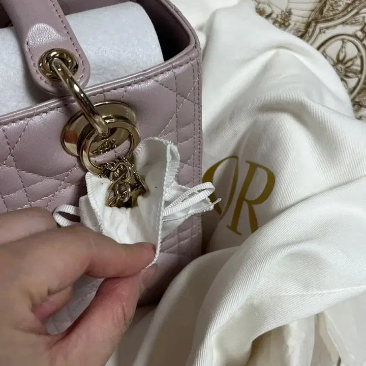 [BUNJANG] Dior Lady Dior Medium Handbag / 레이디디올백 펄핑크/블러쉬핑크 미듐