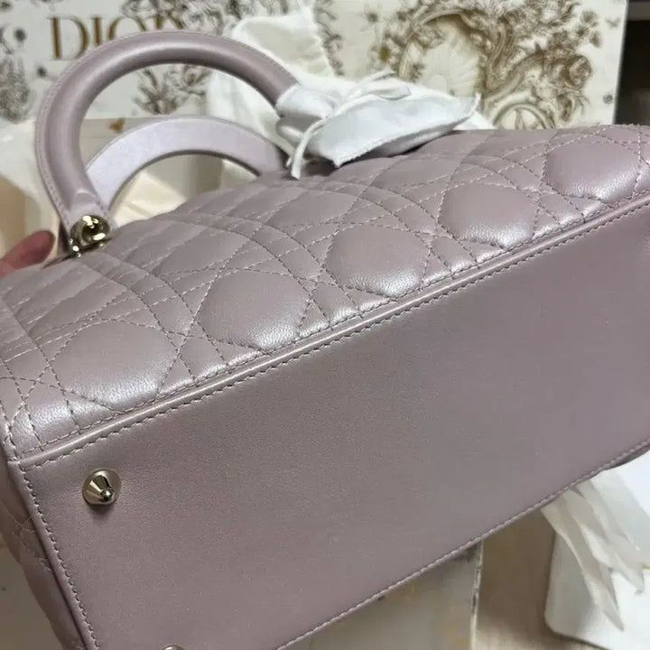[BUNJANG] Dior Lady Dior Medium Handbag / 레이디디올백 펄핑크/블러쉬핑크 미듐
