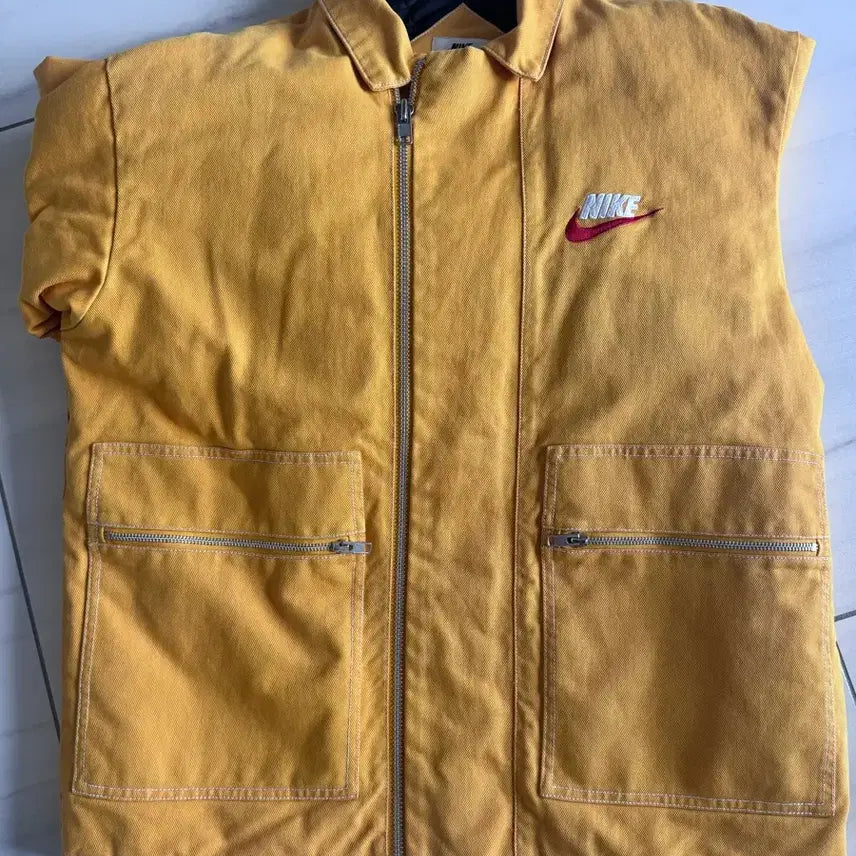 [BUNJANG] Supreme Nike Quilted Jacket Mustard / 슈프림 나이키퀄트지켓 머스타드 L