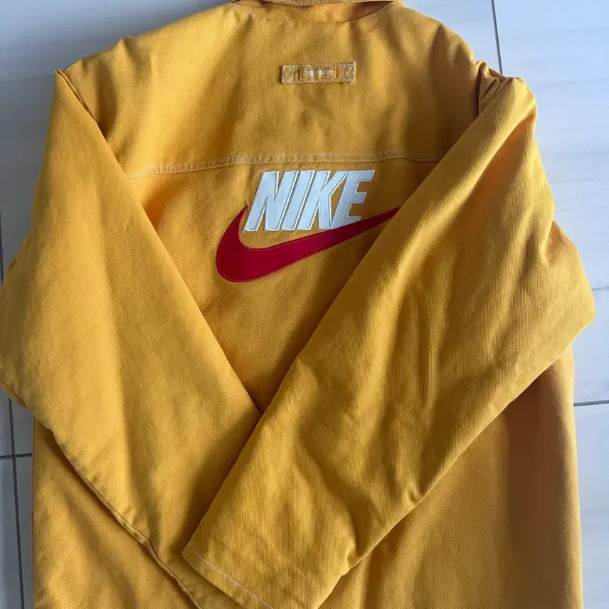 [BUNJANG] Supreme Nike Quilted Jacket Mustard / 슈프림 나이키퀄트지켓 머스타드 L