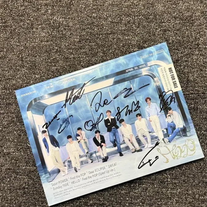 [SOLD OUT] 제로베이스원 친필 싸인 판매합니다.
