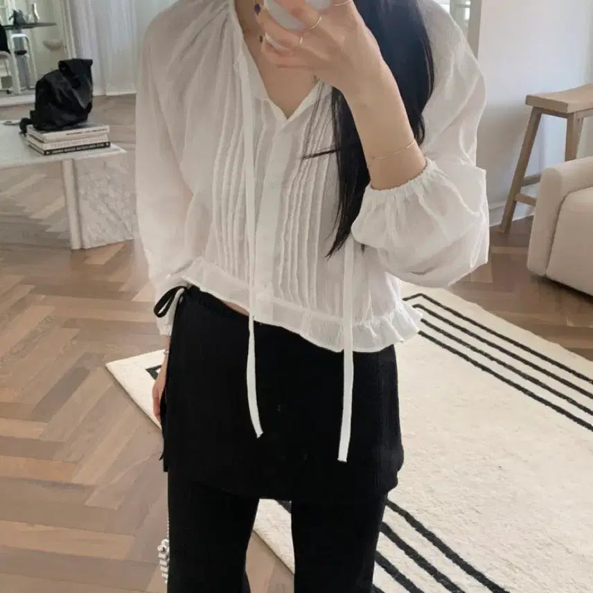 [BUNJANG] O'BREVE Pure Blouse Ivory / 오브레브 퓨어 블라우스