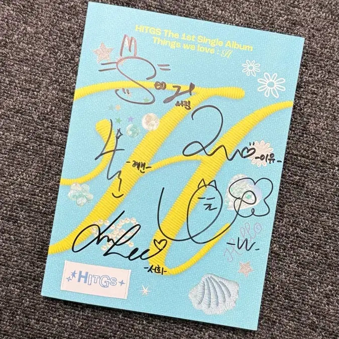 [SOLD OUT] HITTS The 1st Single Album 친필 싸인 앨범 판매합니