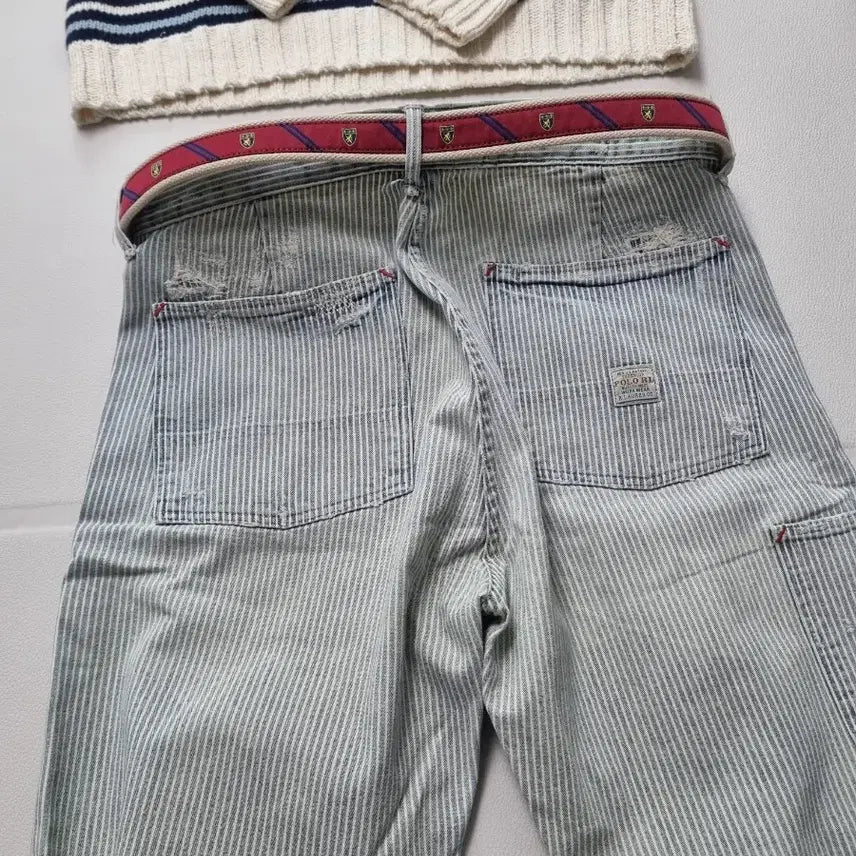 [SOLD OUT] 폴로 랄프로렌 실크 패턴 남성  벨트