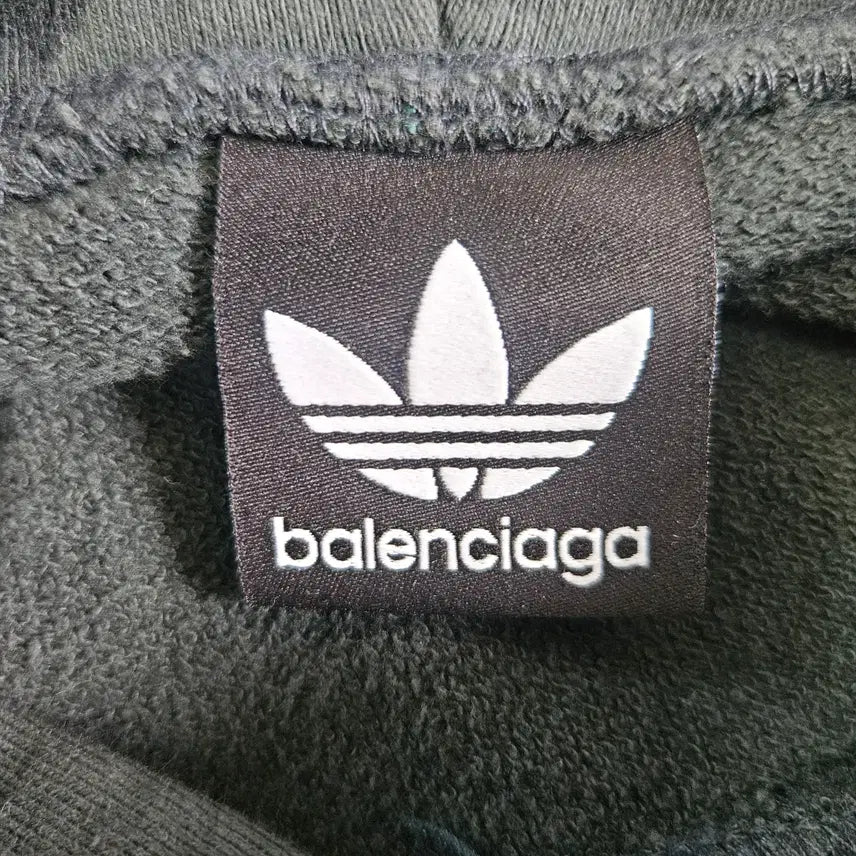 [BUNJANG] Adidas x Balenciaga Oversized Hoodie Deep Green / 아디다스 x 발렌시아가 콜라보 오버핏 후드티 딥그린