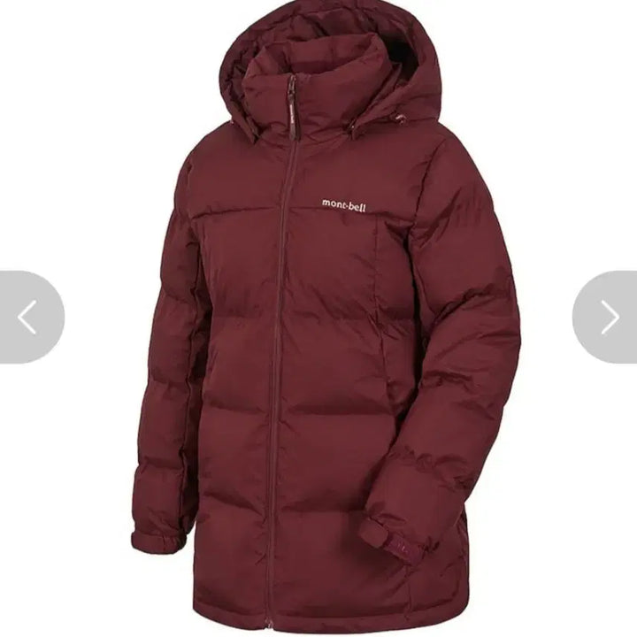 [BUNJANG] Montbell Women's Burgundy Padded Jacket / 새상품) 몽벨패딩 여성패딩 95사이즈 버건디패딩