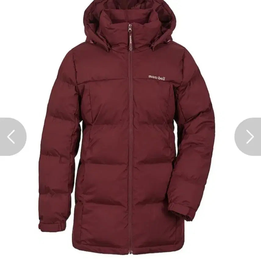 [BUNJANG] Montbell Women's Burgundy Padded Jacket / 새상품) 몽벨패딩 여성패딩 95사이즈 버건디패딩