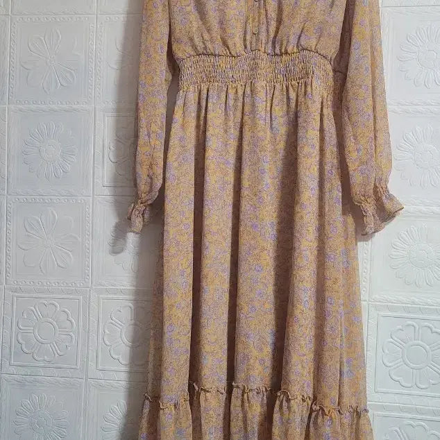 [BUNJANG] Thursday Island Smocking Band Long Dress / 써스데이아일랜드 스모킹 밴드 롱원피스