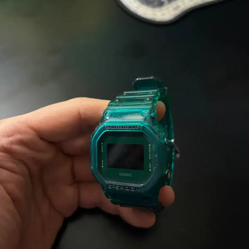 [BUNJANG] Casio G-Shock DW5600SB-3 Clear Green Watch / 카시오 지샥 DW5600SB-3 클리어그린 손목 시계