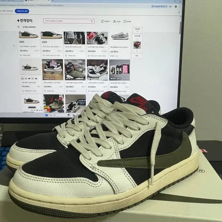 [SOLD OUT] (245~250)나이키 조던1 스캇 올리브 7.5사이즈