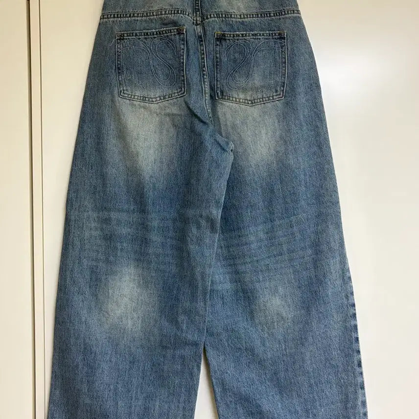 [BUNJANG] Illygo York Slit Denim Pants Blue M / 일리고 요크 절개 데님 팬츠 블루 M