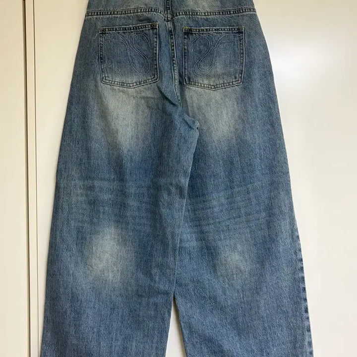 [BUNJANG] Illygo York Slit Denim Pants Blue M / 일리고 요크 절개 데님 팬츠 블루 M